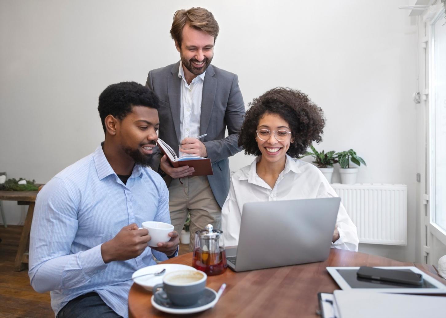 Professional consultation setting for financial discussions
